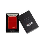 فندک سیگار زیپو مدل Metallic Red Zippo Lasered کد 49475zl