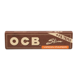 کاغذ سیگار دست پیچ او سی بی OCB Slim Unbleached Rolling Virgin Paper + Filters