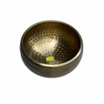 کاسه تبتی فلزی طلایی مات 14 سانت Gold Metal Singing bowl