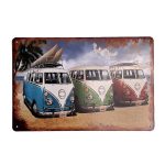 پلاک فلزی سه فولکس Three Volkswagen Metal Plate