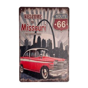 پلاک فلزی میسوری66 Missouri 66 Metal Plate