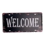 پلاک فلزی خوش آمدید Welcome Metal Plate