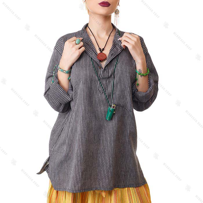 پیراهن سنتی یوگا خاکستری – Grey Kurta Shirts